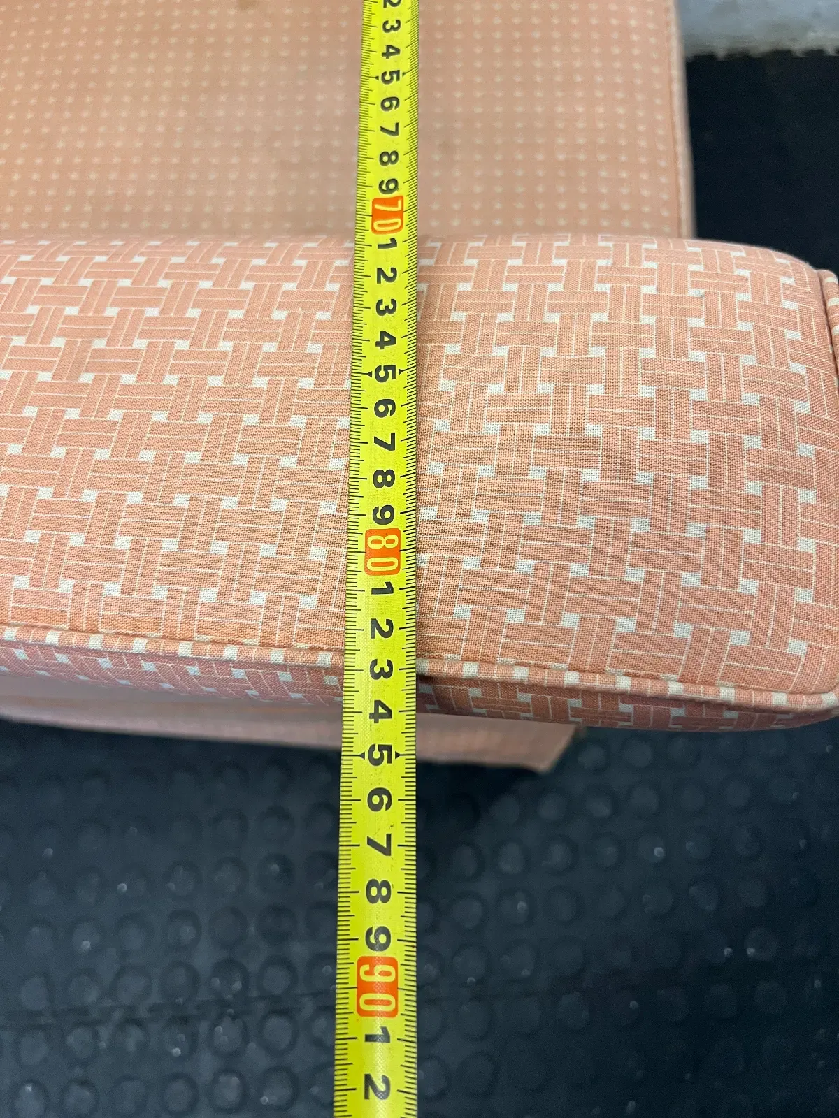 Vintage Style Pink Checkered Armchairs - Set of 2 (For Re-upholstery) - 2ndhandwarehouse.com