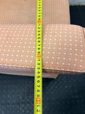 Vintage Style Pink Checkered Armchairs - Set of 2 (For Re-upholstery) - 2ndhandwarehouse.com