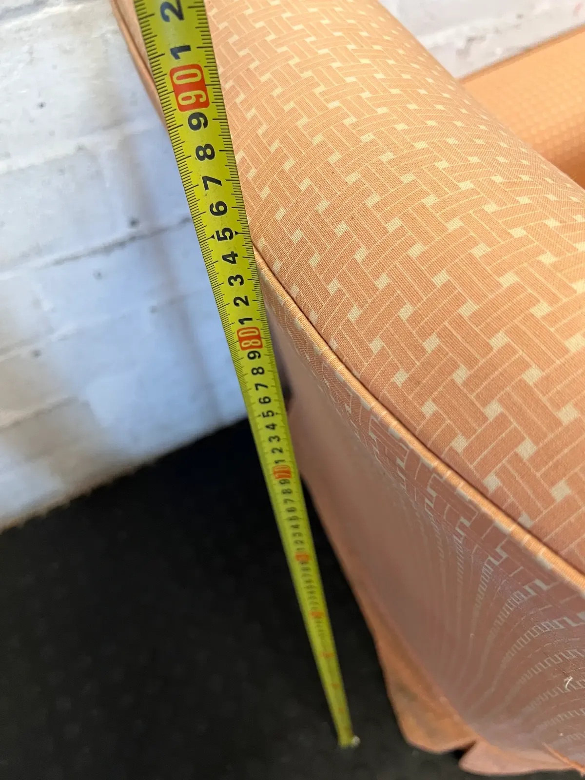 Vintage Style Pink Checkered Armchairs - Set of 2 (For Re-upholstery) - 2ndhandwarehouse.com