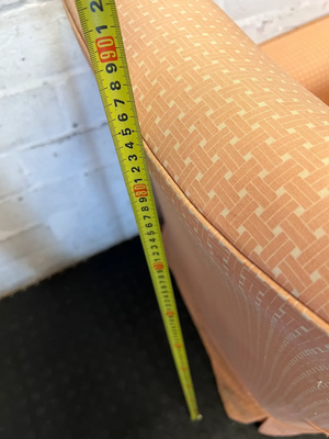 Vintage Style Pink Checkered Armchairs - Set of 2 (For Re-upholstery) - 2ndhandwarehouse.com