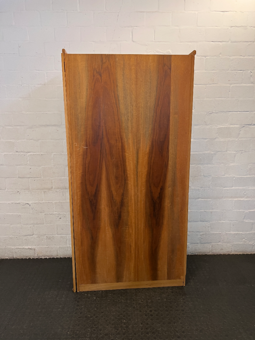 Vintage Wood Grain Wall Unit with Bottom Cabinet - 100cm - 2ndhandwarehouse.com