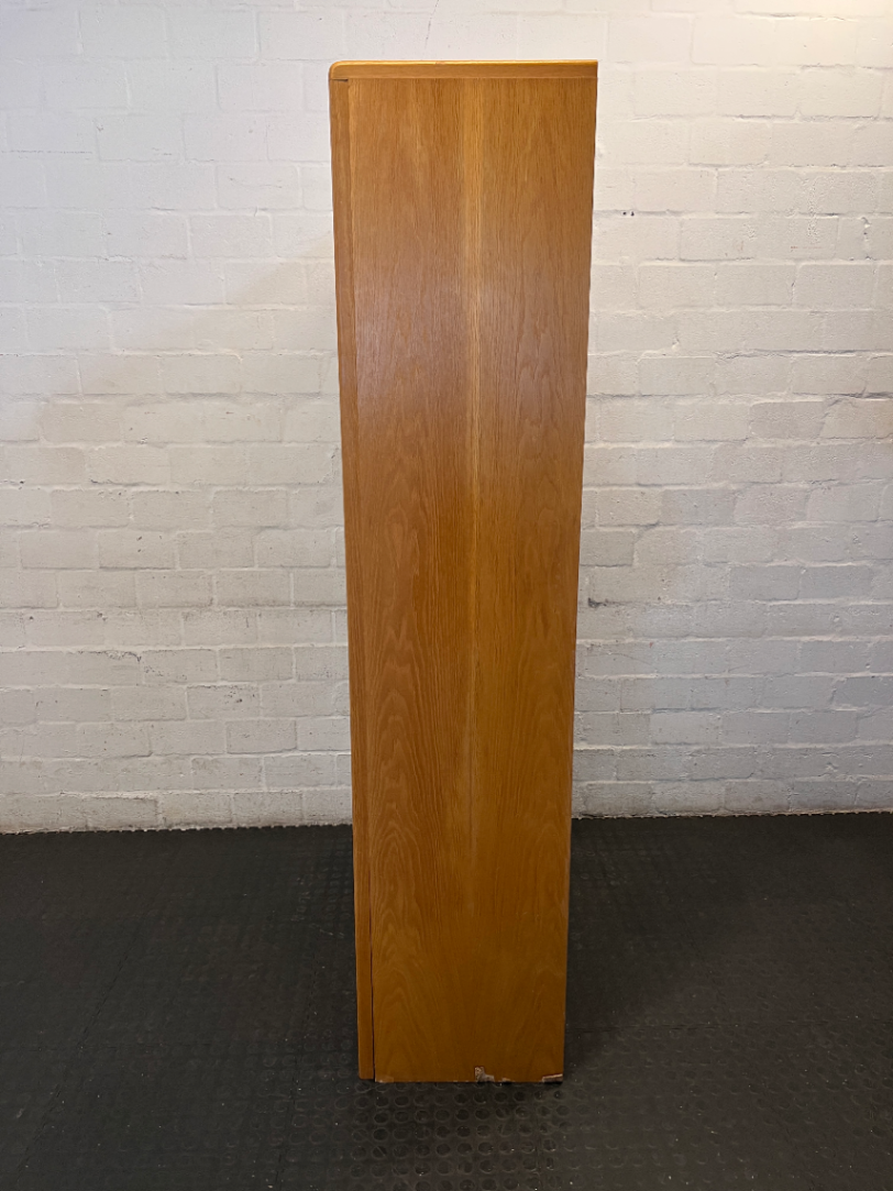 Vintage Wood Grain Wall Unit with Bottom Cabinet - 100cm - 2ndhandwarehouse.com