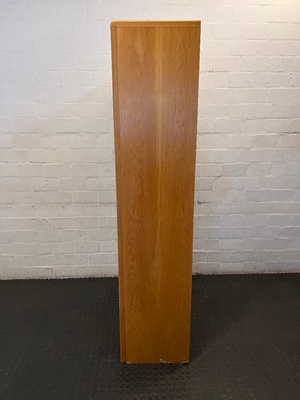 Vintage Wood Grain Wall Unit with Bottom Cabinet - 100cm - 2ndhandwarehouse.com