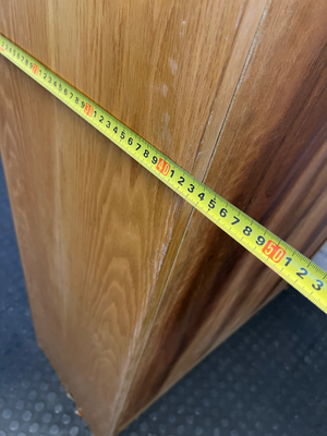 Vintage Wood Grain Wall Unit with Bottom Cabinet - 100cm - 2ndhandwarehouse.com