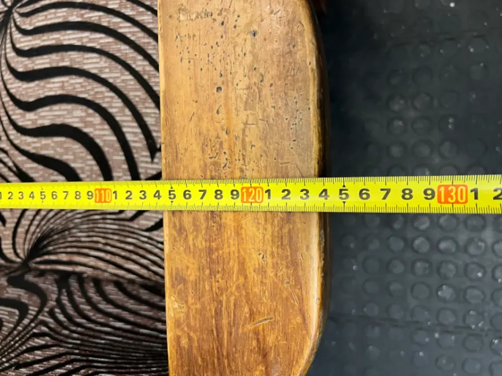 Vintage Wooden 2-Seater Sofa with Zebra Pattern Upholstery - 2ndhandwarehouse.com