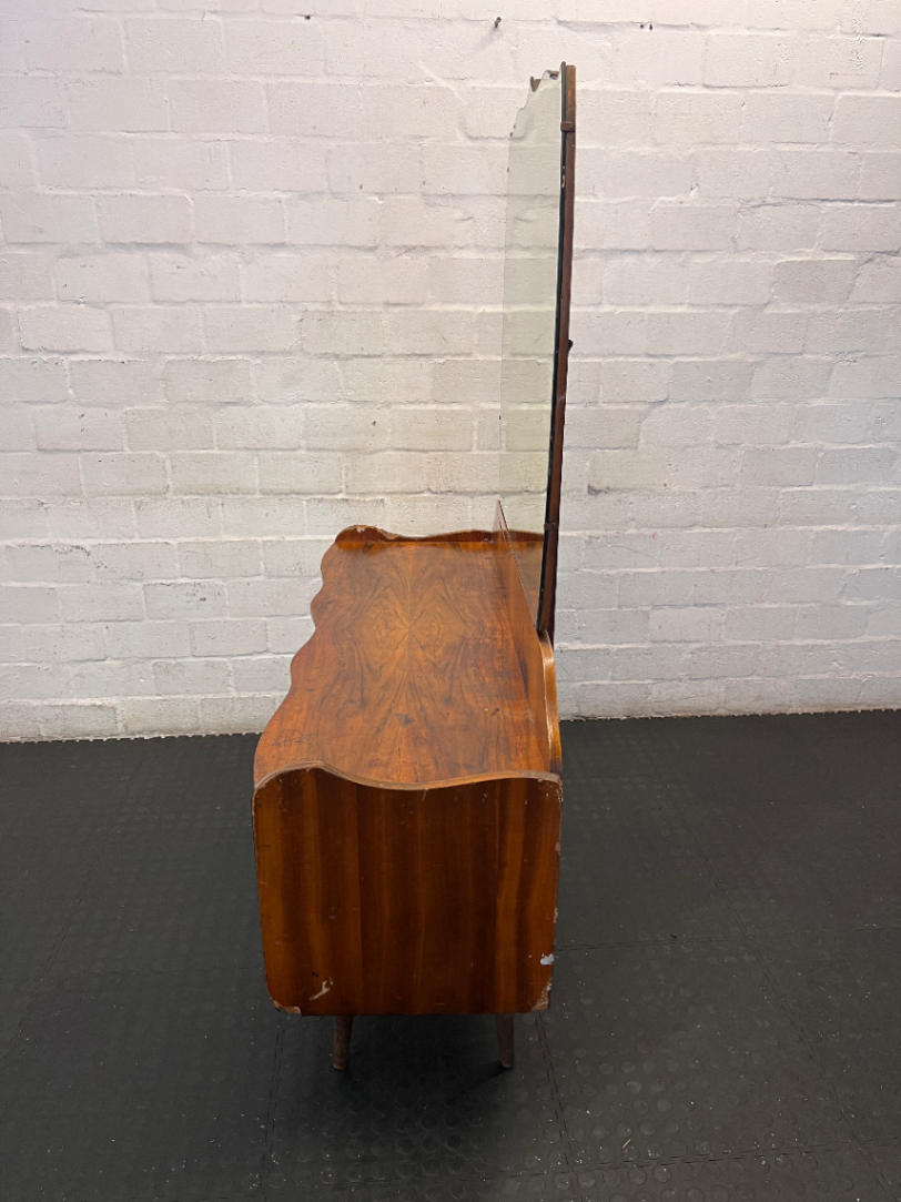 Vintage Wooden Dressing Table - Visible Edge Damage & Wear - 2ndhandwarehouse.com