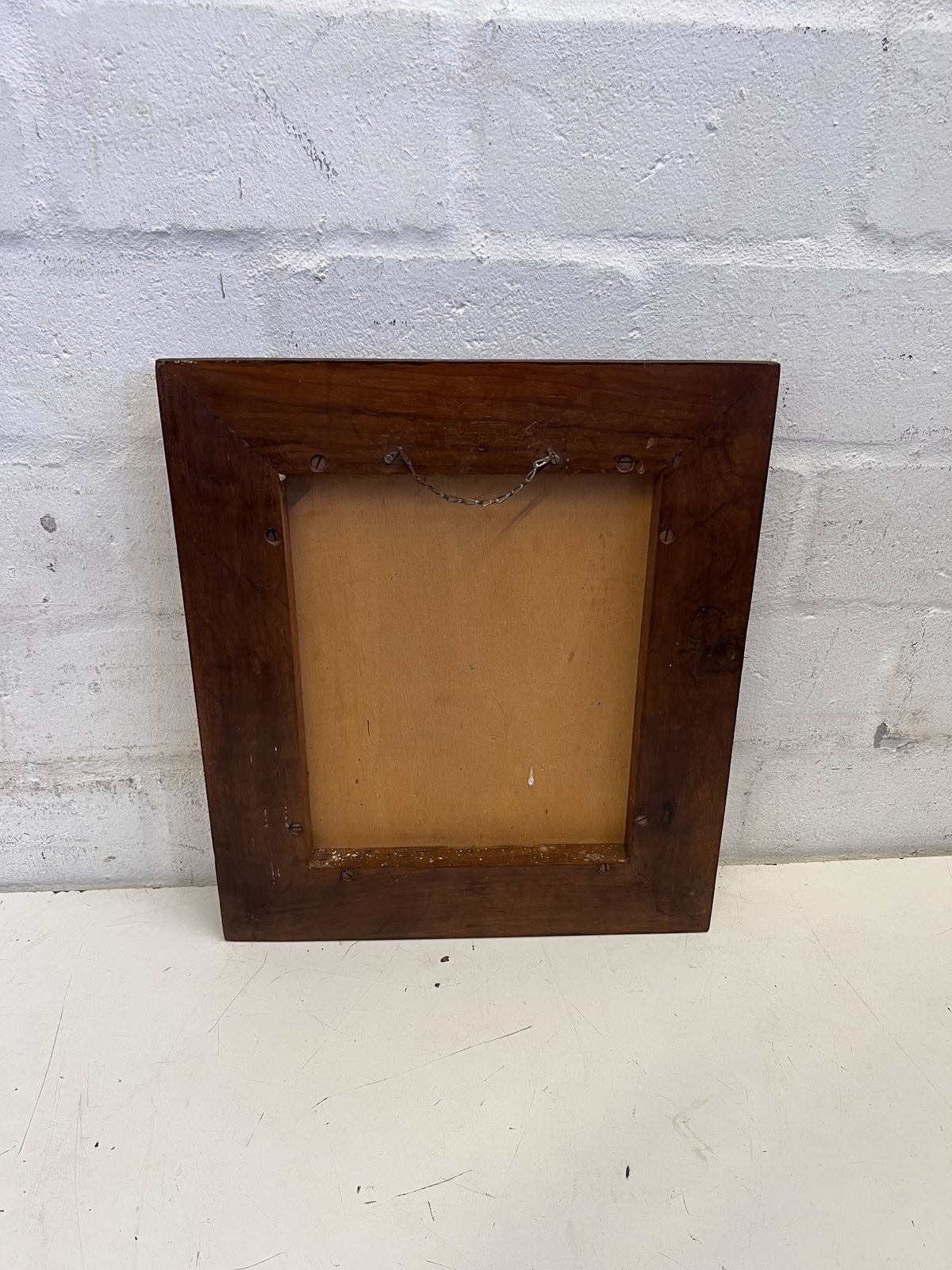 Vintage Wooden Family Crest Plaque - Basson Engraving