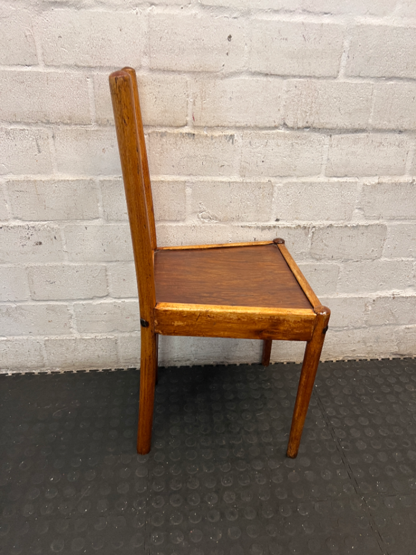 Vintage Wooden Ladder-Back Dining Chair - 2ndhandwarehouse.com