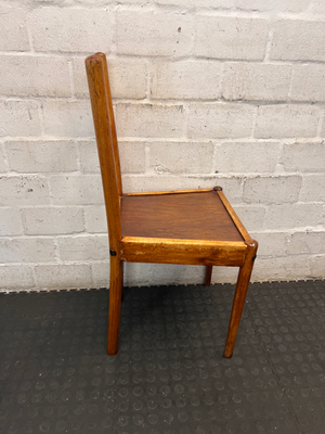 Vintage Wooden Ladder-Back Dining Chair - 2ndhandwarehouse.com