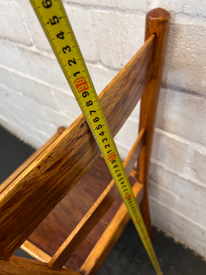 Vintage Wooden Ladder-Back Dining Chair - 2ndhandwarehouse.com