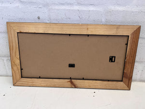 Vintage Wooden Photo Frame with Cream Accents - 2ndhandwarehouse.com