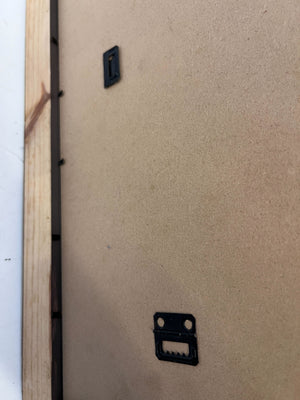 Vintage Wooden Photo Frame with Cream Accents - 2ndhandwarehouse.com