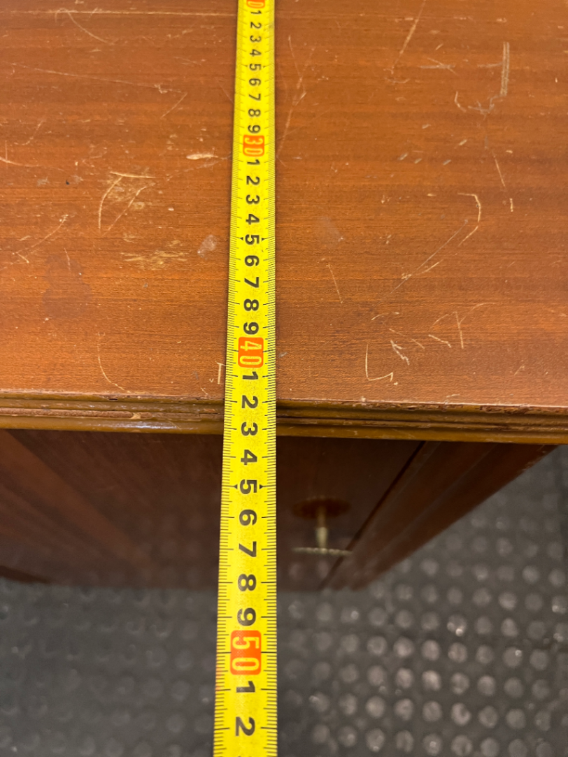 Vintage Wooden Sewing Machine Cabinet — Loose Cable Connection and Loose Stitching