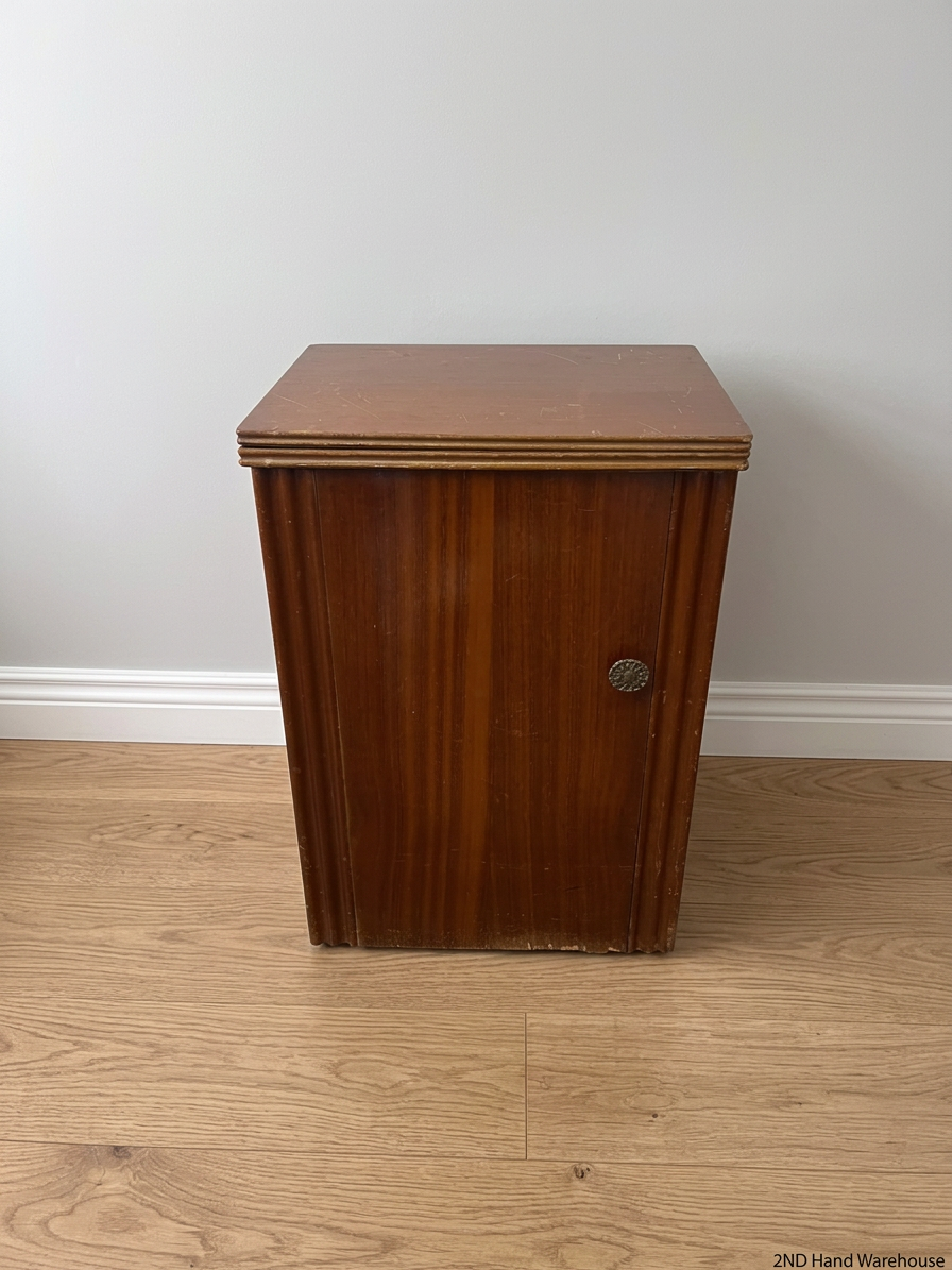 Vintage Wooden Sewing Machine Cabinet — Loose Cable Connection and Loose Stitching