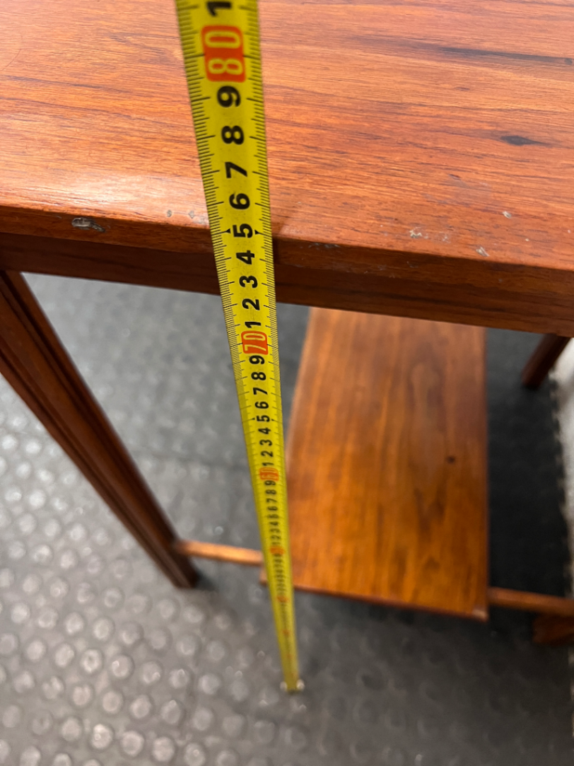 Classic Wooden Side Table with Lower Shelf