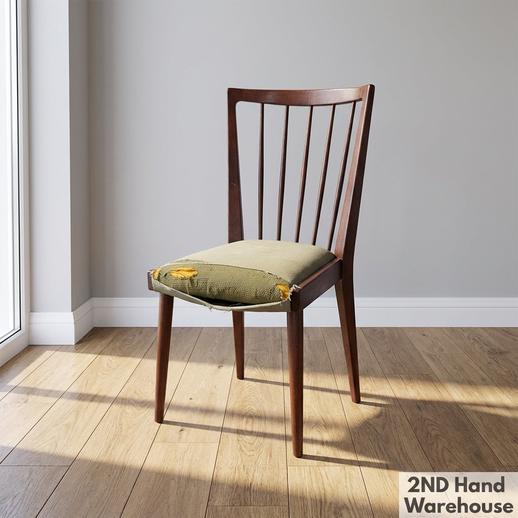 Vintage Wooden Spindle Back Dining Chair - Restoration Project - 2ndhandwarehouse.com