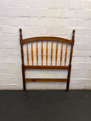 Vintage Wooden Spindle Headboard - Single/Twin Bed - Fair used - 2ndhandwarehouse.com