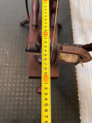 Vintage Wooden Spinning Wheel - Rustic Craft & Decor Piece