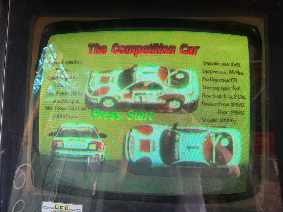 Vintage World Rally Arcade Machine – Coin-Operated Cabinet - 2ndhandwarehouse.com