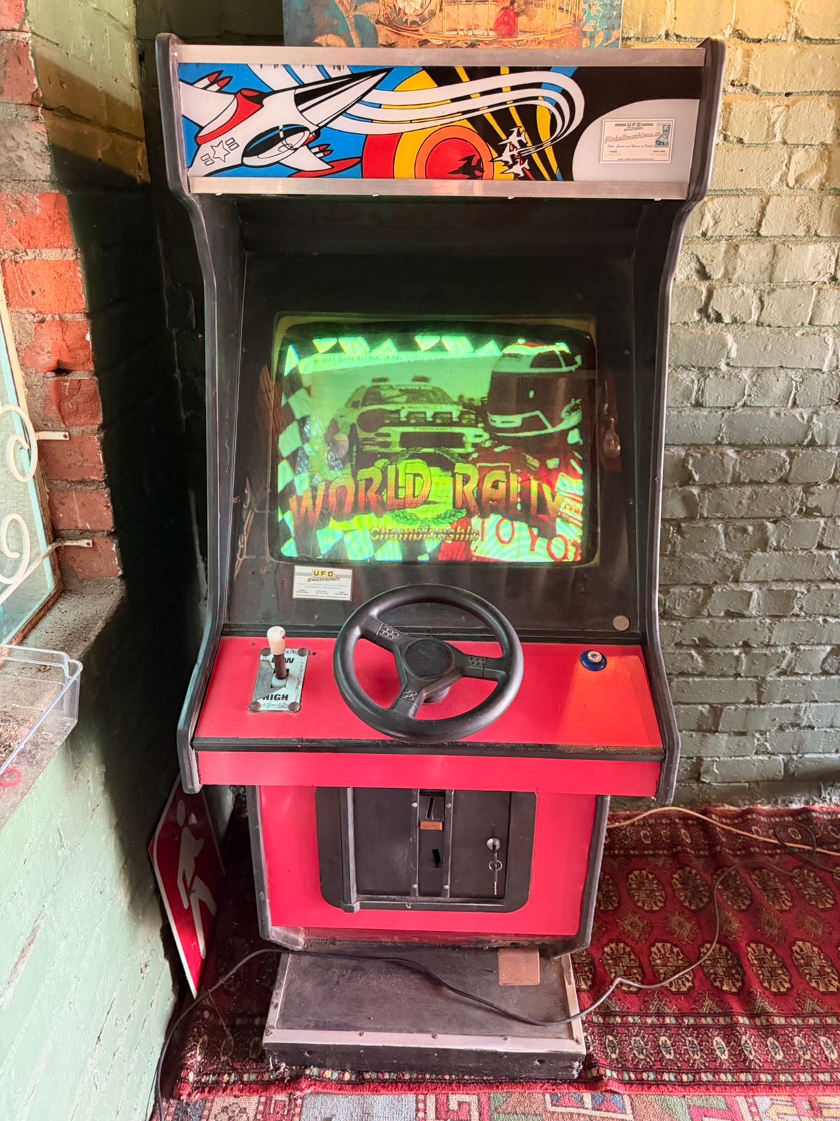Vintage World Rally Arcade Machine – Coin-Operated Cabinet - 2ndhandwarehouse.com