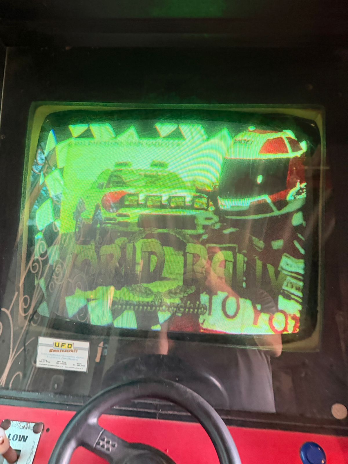 Vintage World Rally Arcade Machine – Coin-Operated Cabinet - 2ndhandwarehouse.com