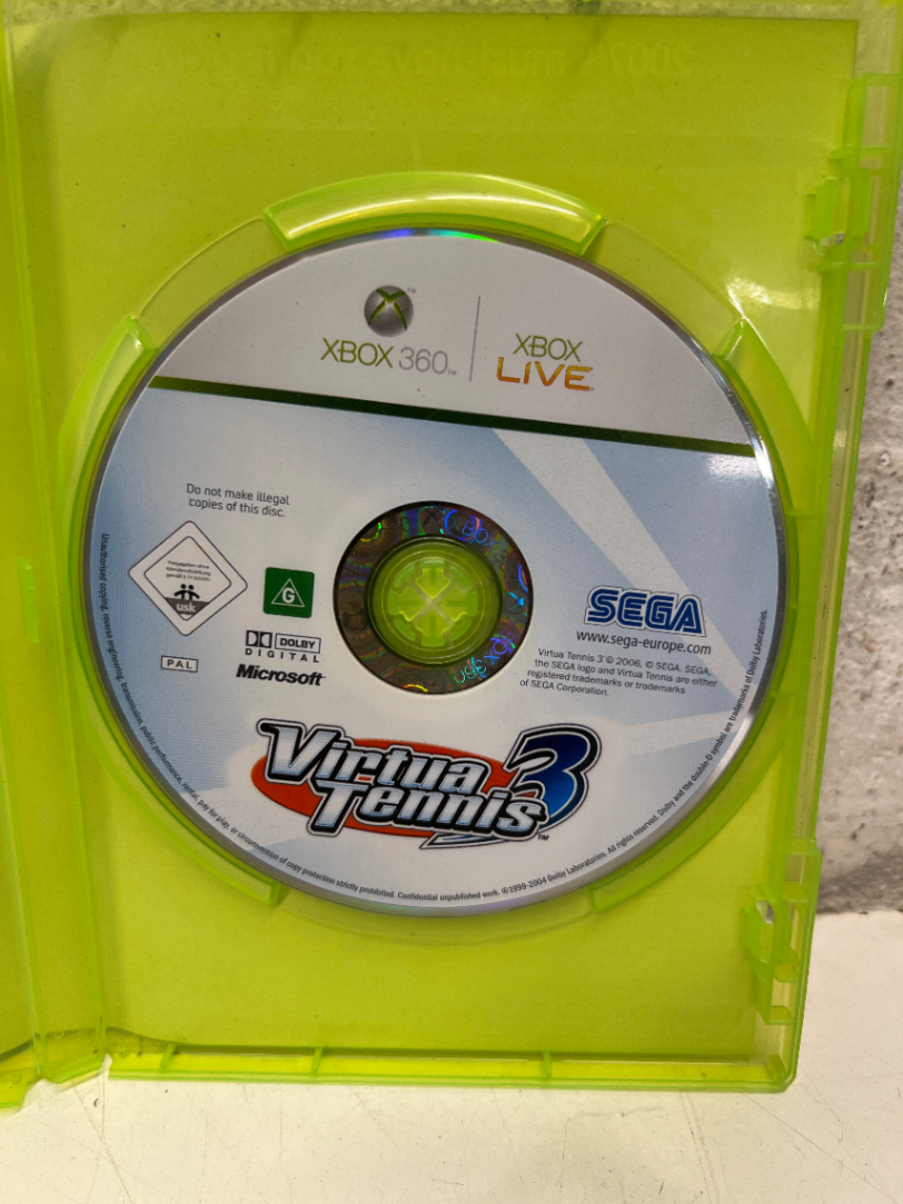 Virtua Tennis 3 - Xbox 360 Game (Good Condition) - 2ndhandwarehouse.com