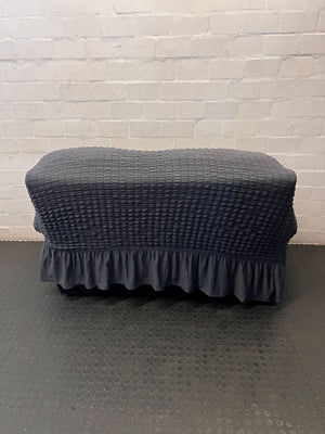 Well-Loved Black 2-Seater Sofa - Upcycle Project! - Damaged heavily - 2ndhandwarehouse.com