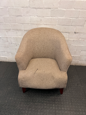 Wetherlys Upholstered Tub Armchair — Visible Stains and Fabric Wear