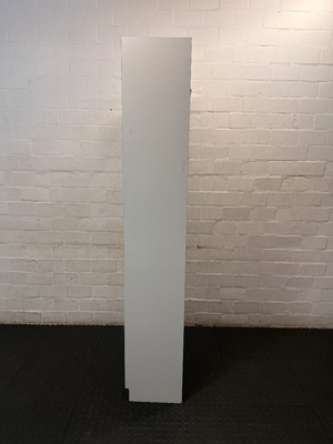 White 6-Shelf Builders Bookcase — Used; Fair C - 2ndhandwarehouse.com