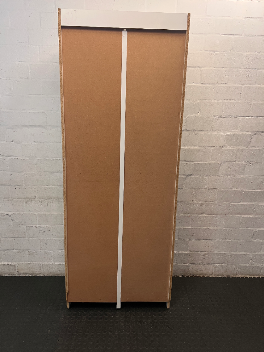 White 6-Shelf Builders Bookcase — Used; Fair C - 2ndhandwarehouse.com