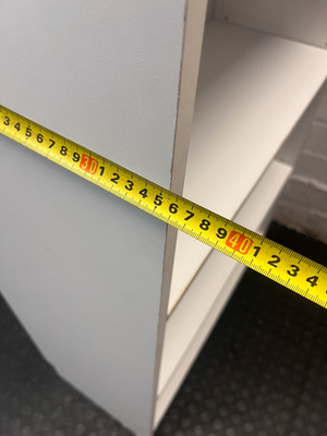 White 6-Shelf Builders Bookcase — Used; Fair C - 2ndhandwarehouse.com