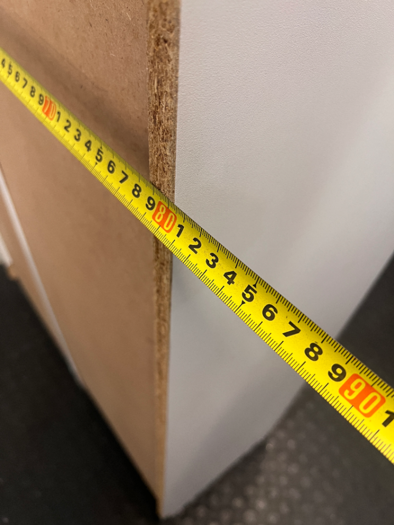 White 6-Shelf Builders Bookcase — Used; Fair C - 2ndhandwarehouse.com
