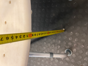White Adjustable Shower Chair - Fair Condition with Soap Residue - 2ndhandwarehouse.com