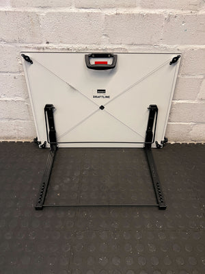 White Drawing Board with Straight-Edge Acrylic Ruler & Rubber Grip