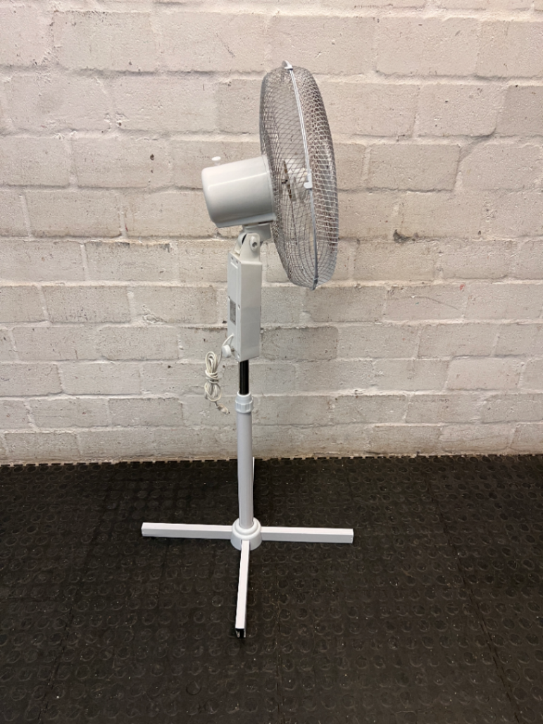 White Goldair Standing Pedestal Fan — Good Working Order