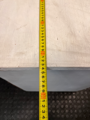 White Hardwood Cupboard and Drawer Unit — Fair Condition