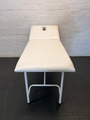 White Massage Table with Solid Steel Frame - 2ndhandwarehouse.com