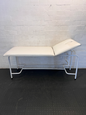 White Massage Table with Solid Steel Frame - 2ndhandwarehouse.com