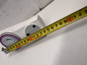 White Mechanical Timer Switch with Purple Dial