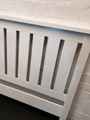 White Slatted Double Headboard - New - 2ndhandwarehouse.com