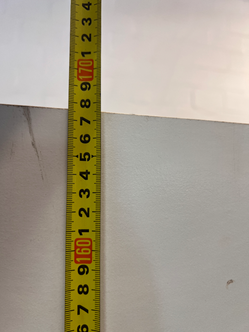 White Twelve-Cube Shelving Unit — Visible Surface Wear and Chipping on Shelves
