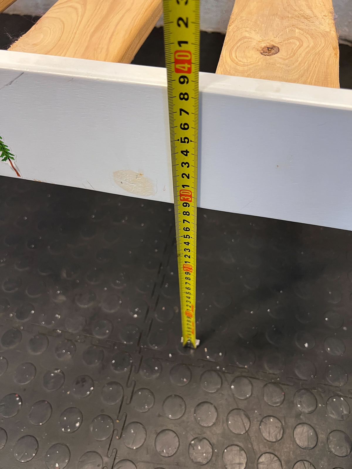 White Wooden Single Bed Frame with Slats – Minor Marks - REDUCED