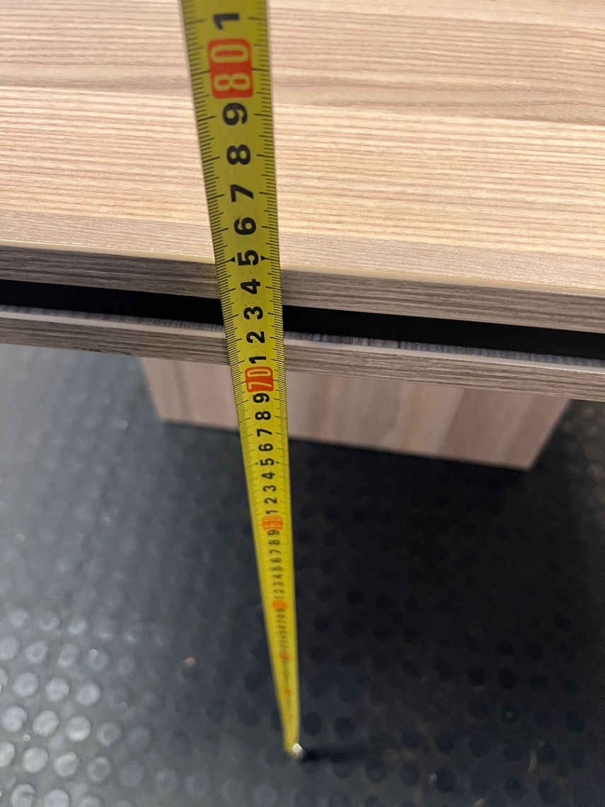Wood-Look Boardroom Table with Centre Inlay — Good Working Order - 2ndhandwarehouse.com