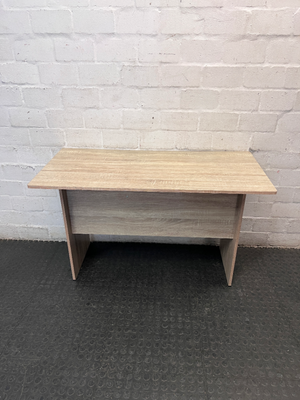 Wood-Look Office Desk with Two Drawers — Well Used Condition