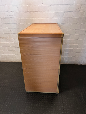 Wood and White 4 Drawer Organisation Unit - 2ndhandwarehouse.com