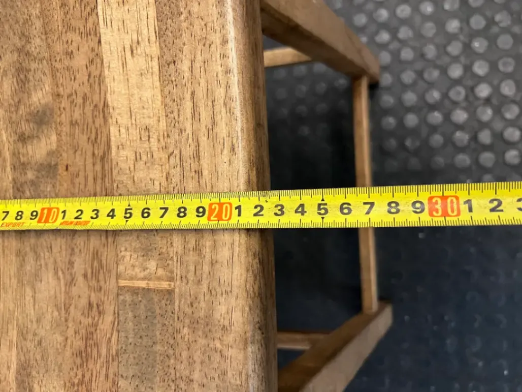 Wooden Saddle Style Bar Stool — Clean Pre-owned Condition - 2ndhandwarehouse.com