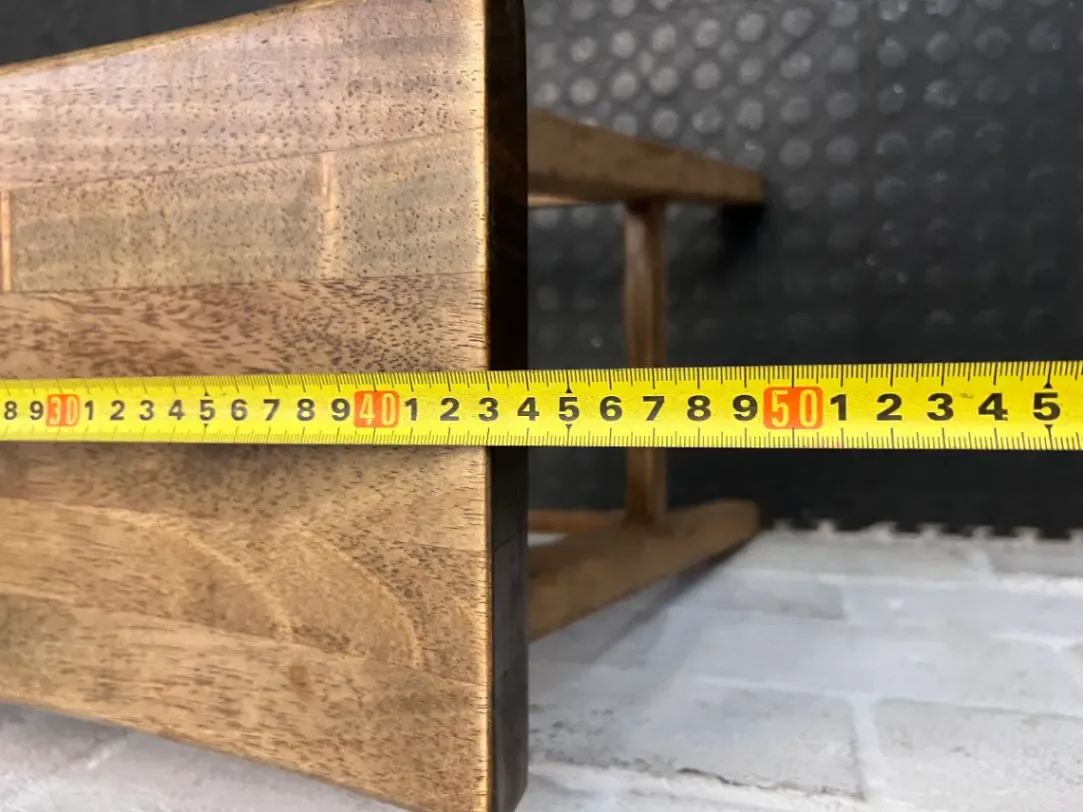 Wooden Saddle Style Bar Stool — Clean Pre-owned Condition - 2ndhandwarehouse.com