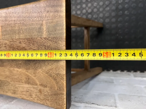 Wooden Saddle Style Bar Stool — Clean Pre-owned Condition - 2ndhandwarehouse.com