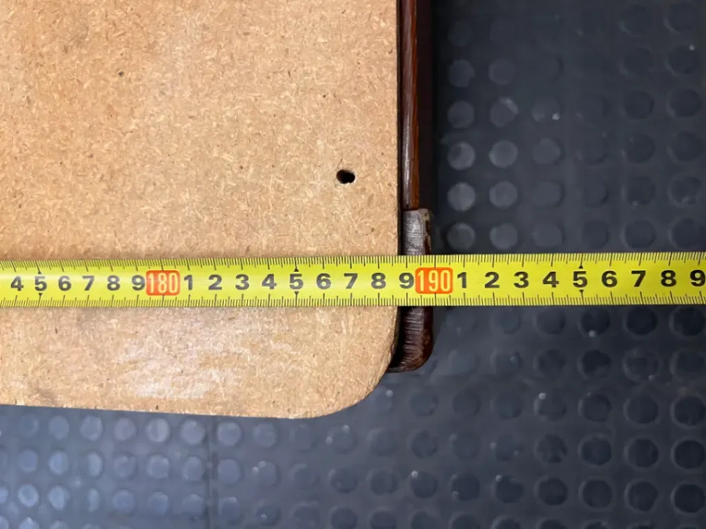 Wooden Single Bed Frame with Spring Base — Worn and Old Condition