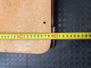 Wooden Single Bed Frame with Spring Base — Worn and Old Condition